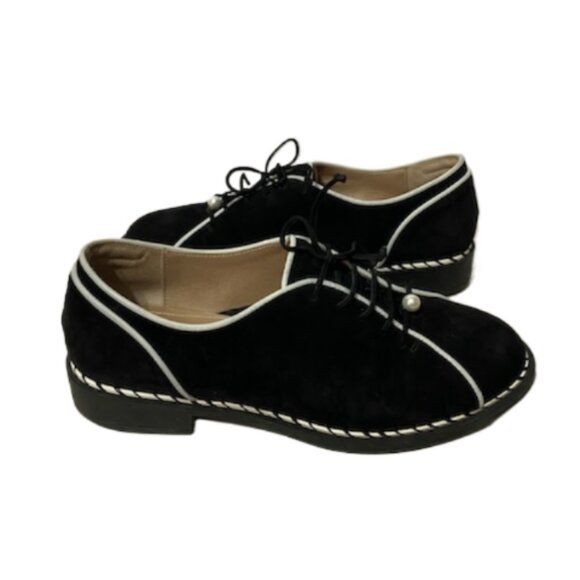 BeautiFeel Shoes - NWOB BEAUTIFEEL Women's Curtis Black White Suede Shoes Size 38 US 7 7.5 Luxury